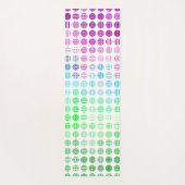 Groovy Eclectic Boho Abstrakt Toric Prilag Flag Yogamatte (Rückseite)