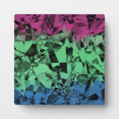 Groovy Eclectic Retro Trippy Polysexual Prilag Fotoplatte (Vorderseite)