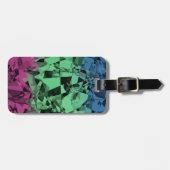 Groovy Eclectic Retro Trippy Polysexual Prilag Gepäckanhänger (Vorderseite horizontal)