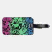 Groovy Eclectic Retro Trippy Polysexual Prilag Gepäckanhänger (Rückseite horizontal)