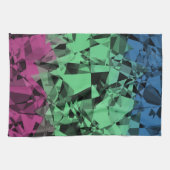 Groovy Eclectic Retro Trippy Polysexual Prilag Geschirrtuch (Horizontal)