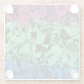 Groovy Eclectic Retro Trippy Polysexual Prilag Glasuntersetzer (Rückseite)