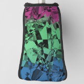 Groovy Eclectic Retro Trippy Polysexual Prilag Golf Headcover (Rotieren 90)