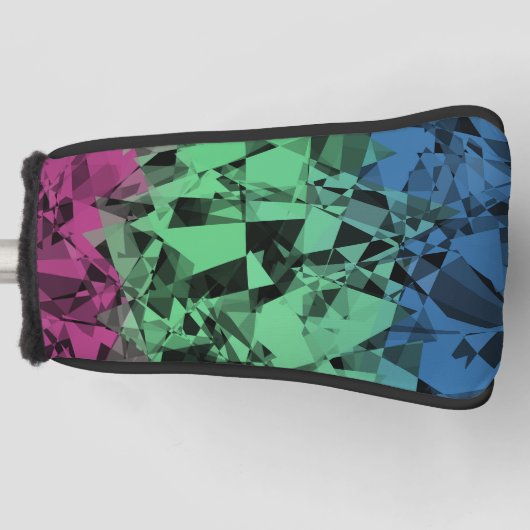 Groovy Eclectic Retro Trippy Polysexual Prilag Golf Headcover (Vorderseite)
