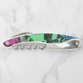 Groovy Eclectic Retro Trippy Polysexual Prilag Kellnermesser (Rückseite)