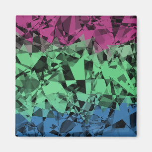 Groovy Eclectic Retro Trippy Polysexual Prilag Magnet