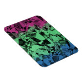 Groovy Eclectic Retro Trippy Polysexual Prilag Magnet (Rechte Seite)