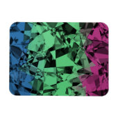 Groovy Eclectic Retro Trippy Polysexual Prilag Magnet (Horizontal)