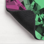 Groovy Eclectic Retro Trippy Polysexual Prilag Mousepad (Ecke)
