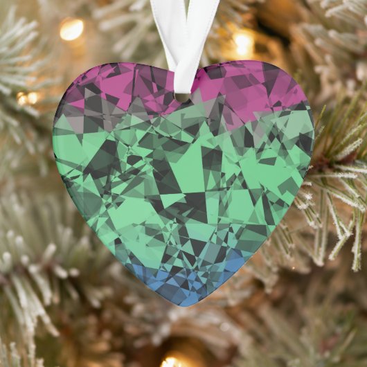Groovy Eclectic Retro Trippy Polysexual Prilag Ornament (Baum)