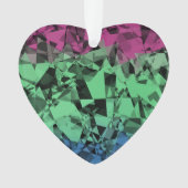Groovy Eclectic Retro Trippy Polysexual Prilag Ornament (Vorderseite)