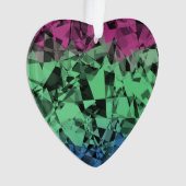 Groovy Eclectic Retro Trippy Polysexual Prilag Ornament (Vorderseite)