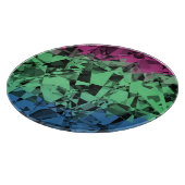 Groovy Eclectic Retro Trippy Polysexual Prilag Schneidebrett (Ecke)