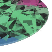 Groovy Eclectic Retro Trippy Polysexual Prilag Schneidebrett (Ecke)