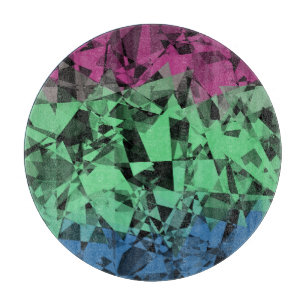 Groovy Eclectic Retro Trippy Polysexual Prilag Schneidebrett