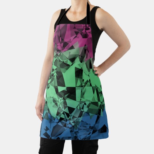 Groovy Eclectic Retro Trippy Polysexual Prilag Schürze (InSitu)