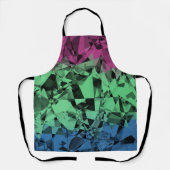 Groovy Eclectic Retro Trippy Polysexual Prilag Schürze (Vorderseite)