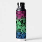 Groovy Eclectic Retro Trippy Polysexual Prilag Trinkflasche (Rechts)