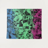 Groovy Eclectic Retro Trippy Polysexual Prilag Wandteppich (Vorderseite (Horizontal))