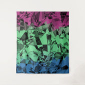Groovy Eclectic Retro Trippy Polysexual Prilag Wandteppich (Vorderseite)