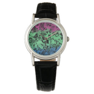 Groovy Eclectic Retro Trippy Polysexual Stolzflagg Armbanduhr
