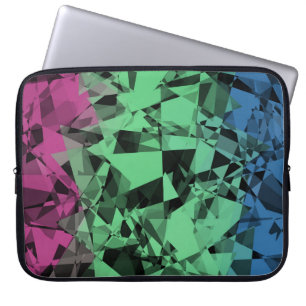 Groovy Eclectic Retro Trippy Polysexual Stolzflagg Laptopschutzhülle