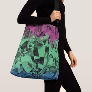 Groovy Eclectic Retro Trippy Polysexual Stolzflagg Tragetaschen Mit Langen Trägern