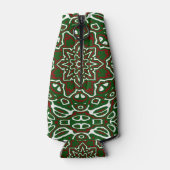 Groovy Eclectic Verziert Weihnachten Mandala Muste Flaschenkühler (Rückseite)