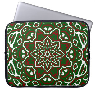 Groovy Eclectic Verziert Weihnachten Mandala Muste Laptopschutzhülle