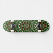 Groovy Eclectic Verziert Weihnachten Mandala Muste Skateboard (Horizontal)