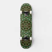 Groovy Eclectic Verziert Weihnachten Mandala Muste Skateboard (Vorderseite)