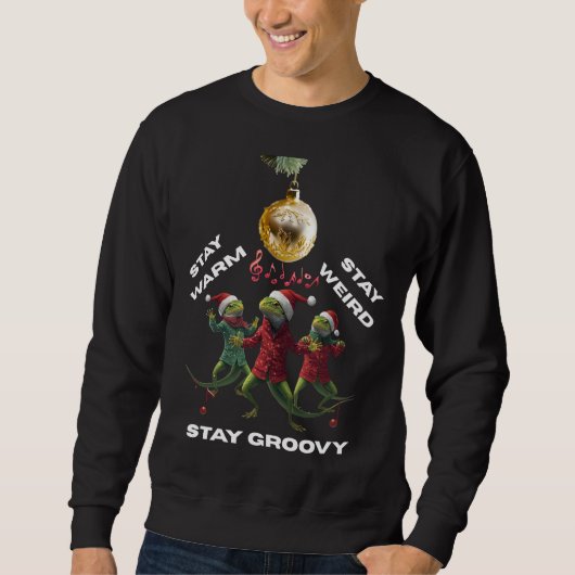 Groovy Eidechsen Sweatshirt (Vorderseite)