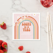 Groovy Eight ist ein lebendiger, daistischer Regen Serviette (Beispiel)