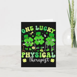 Groovy einer glücklichen Physiotherapeutin St. Pat Karte