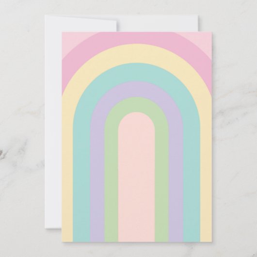 Groovy Einladung zum Geburtstag (Rückseite)