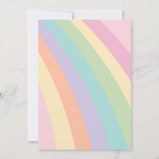 Groovy Einladung zum Geburtstag (Rückseite)