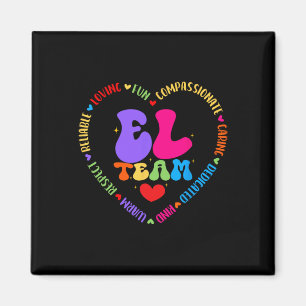 Groovy El Team Lehrer-Wertschätzungswoche Zurück z Magnet