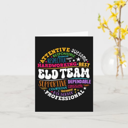 Groovy Eld Team Crew Englisch Language Development Karte (Gelbe Blume)