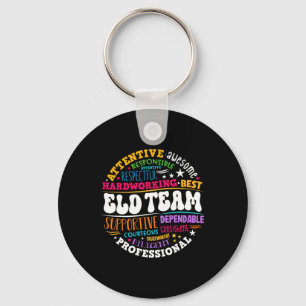 Groovy Eld Team Crew Englischsprachige Entwicklung Schlüsselanhänger
