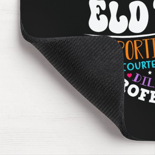 Groovy Eld Team Crew English Language Development  Mousepad (Ecke)