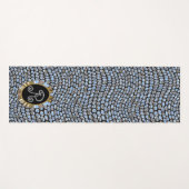 Groovy Elegance Monogram Special Yogamatte (Vorderseite (Horizontal))