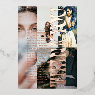 Groovy Elegant Vielen Dank Abschluss Foil Card Folieneinladung