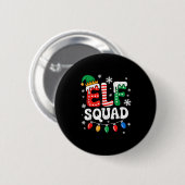 Groovy Elf Squad Elf Familie Weihnachten Matching  Button (Vorne & Hinten)