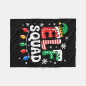 Groovy Elf Squad Elf Familie Weihnachten Matching  Fleecedecke (Vorderseite (Horizontal))