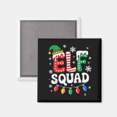 Groovy Elf Squad Elf Familie Weihnachten Matching Magnet (Vorderseite/Rückseite)
