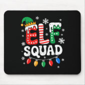 Groovy Elf Squad Elf Familie Weihnachten Matching  Mousepad (Vorne)