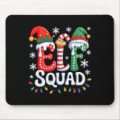 Groovy Elf Squad Elf Familie Weihnachten Matching Mousepad (Vorne)
