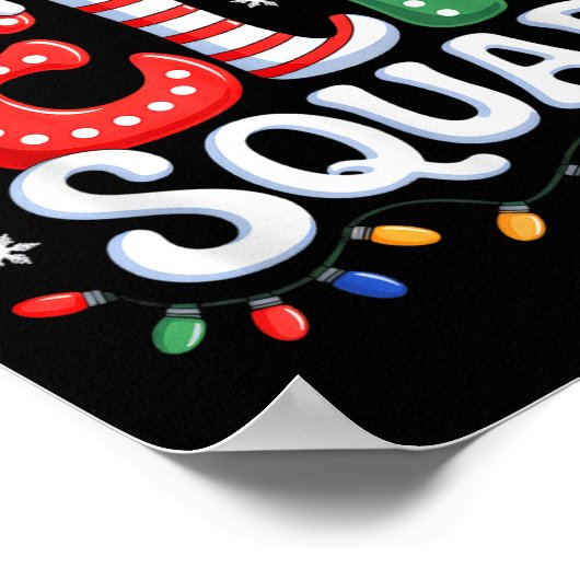 Groovy Elf Squad Elf Familie Weihnachten Matching  Poster (Ecke)