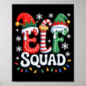 Groovy Elf Squad Elf Familie Weihnachten Matching  Poster (Vorne)