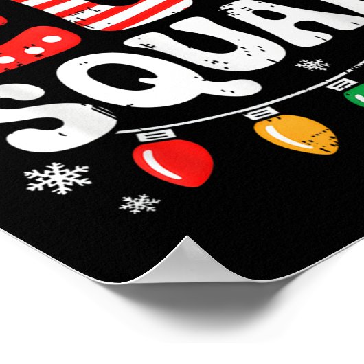 Groovy Elf Squad Elf Familie Weihnachten Matching  Poster (Ecke)